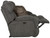 Ashland - Power Lay Flat Reclining Console Loveseat - Granite
