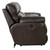 Costa - Top Grain Italian Leather Power Lay Flat Reclining Sofa - Chocolate