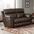 Costa - Top Grain Italian Leather Lay Flat Reclining Loveseat - Chocolate