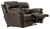 Costa - Top Grain Italian Leather Lay Flat Reclining Loveseat - Chocolate