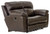 Costa - Top Grain Italian Leather Power Lay Flat Reclining Loveseat - Chocolate