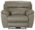 Costa - Top Grain Italian Leather Lay Flat Recliner - Putty