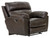 Costa - Top Grain Italian Leather Lay Flat Recliner - Chocolate