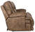 Voyager - Fabric Lay Flat Reclining Sofa - Brandy