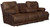 Voyager - Fabric Power Lay Flat Reclining Sofa With 3 Recliners And Drop Down Table - Elk