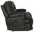 Voyager - Fabric Lay Flat Reclining Sofa With 3 Recliners And Drop Down Table - Slate