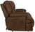Voyager - Fabric Lay Flat Console Reclining Loveseat - Elk