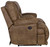 Voyager - Fabric Power Lay Flat Reclining Console Loveseat - Brandy