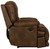 Voyager - Fabric Power Lay Flat Recliner - Elk