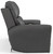 Fredda - Italian Leather Match Power Zero Gravity Reclining Sofa With Power Adjustable Headrest - Anthracite