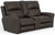 Fredda - Italian Leather Match Power Zero Gravity Reclining Console Loveseat With Power Adjustable Headrest - Coffee