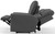 Fredda - Italian Leather Match Power Zero Gravity Reclining Console Loveseat With Power Adjustable Headrest - Anthracite