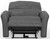 Fredda - Italian Leather Match Power Zero Gravity Recliner With Power Adjustable Headrest - Anthracite