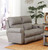 Torretta - Top Grain Italian Leather Power Lay Flat Reclining Loveseat - Putty