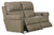 Torretta - Top Grain Italian Leather Power Lay Flat Reclining Loveseat - Putty
