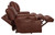 Wembley - Italian Leather Match Power Lay Flat Reclining Console Loveseat With Power Adjustable Headrest - Walnut