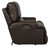 Wembley - Italian Leather Match Power Lay Flat Recliner With Power Adjustable Headrest & Lumbar - Chocolate