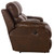 Positano - Top Grain Italian Leather Reclining Console Loveseat - Cocoa