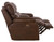 Positano - Top Grain Italian Leather Power Reclining Console Loveseat - Cocoa
