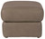 Prato - Leather Ottoman - Putty