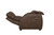 Relaxer - Fabric Power Headrest Power Lay Flat Reclining With Heat / Massage / Lumbar / Zero Gravity - Dark Brown