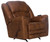 Hayden - Chaise Rocker Recliner With Heat / Massage & Oversize Xtra Comfort Footrest - Auburn