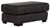 Grant - Faux Leather Ottoman - Steel