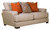 Ava Sectional - Loveseat With USB - Cashew