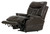 Naples - Leather Power Headrest Power Lay Flat Recliner With Extended Ottoman - Dark Brown