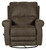 Maddie - Faux Leather Swivel Glider Recliner - Light Brown
