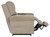 Warner - Power Headrest With Lumbar Power Lay Flat Recliner - Putty
