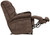 Longevity - Fabric Power Lift Reclining With Dual Motor / Zero Gravity Trendelenburg / Xtra Comfort Extended Ottoman - Dark Brown