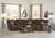 Elliott - 2 Piece Reclining Sectional With Console - Chocolate