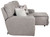 Rockport - 3 Piece Power Reclining Sectional With 1 RSF Lay-Back Chaise, 1 Armless Chair And 1 Lay-Flat Recliner - Gray