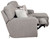 Rockport - 3 Piece Power Reclining Sectional With 1 RSF Lay-Back Chaise, 1 Armless Chair And 1 Lay-Flat Recliner - Gray