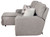 Rockport - 3 Piece Power Reclining Sectional With 1 LSF Lay-Back Chaise, 1 Armless Chair And 1 Lay-Flat Recliner - Gray