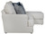 Polaris - 2 Piece Sofa Chaise (LSF Loveseat / RSF Chaise) - Sugar
