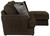 Galaxy - 2 Piece Sofa Chaise (LSF Loveseat / RSF Chaise) - Chocolate