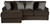 Galaxy - 2 Piece Sofa Chaise (RSF Loveseat / LSF Chaise) - Chocolate