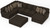 Mammoth - 3 Piece Sectional With Cocktail Ottoman (RSF Chaise) - Chocolate