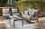 Visola - 4 Pc. - Outdoor Loveseat, 2 Lounge Chairs And Coffee Table - Gray