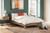 Deanlow - 4 Pc. - Dresser, Chest, Full Platform Panel Bed - Honey