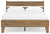 Deanlow - 4 Pc. - Dresser, Chest, Full Platform Panel Bed - Honey