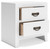 Binterglen - 6 Pc. - Dresser, Mirror, California King Panel Bed, 2 Nightstands - White