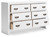 Binterglen - 5 Pc. - Dresser, Mirror, Chest, Full Panel Bed - White