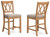 Havonplane - 9 Pc. - Counter Extension Table, 6 Upholstered Barstools, Bench, Server - Brown