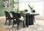 Rowanbeck - 5 Pc. - Dining Table, 4 Side Chairs - Black