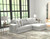 Logan - 2 Piece Upholstered Sectional With Comfort Coil Seating And 5 Included Accent Pillows (Right Side Facing Chaise) - Moonstruck