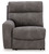 Next-Gen Durapella - 5-Piece Power Reclining Sectional With Console - Slate