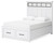 Ashbryn - 5 Pc. - Dresser, Mirror, Queen Panel Storage Bed - White / Natural